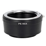 Objektivadapter Pentax K-Objektiv an Sony Nex (E-Mount Bajonett)