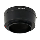 Objektivadapter Pentax K-Objektiv an Sony Nex (E-Mount Bajonett)