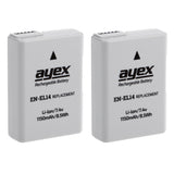 EN-EL14 Akku 2 Stück für zB Nikon Coolpix P7700 P7100 P7000 D3100 D3200 D5100