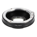 Objektivadapter Pentax PK an Sony Alpha + Korrektur Linse zB A55 A550 A560 A580 A700 A850 A900