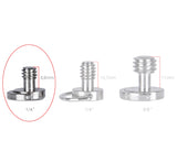 Klipschraube 1/4" Adapterschraube für Wechselplatte Kugelkopf Stativ