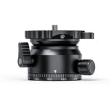 JUSINO Stativ-Nivellierbasis Neigekopf mit 360° Panorama-Funktion und ±15° Neigung PD-60