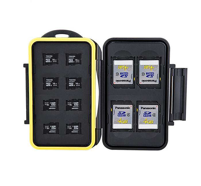 Speicherkarten Schutzbox Memory Card Case für 8 Micro SD + 4 SD Karten (MC-SDMSD12)