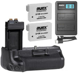 Batteriegriff Set für Canon EOS 700D 650D 600D 550D + 2x LP-E8 Akku + 1x USB Dual Ladegerät