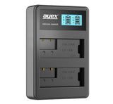 Batteriegriff Set für Canon EOS 700D 650D 600D 550D + 2x LP-E8 Akku + 1x USB Dual Ladegerät