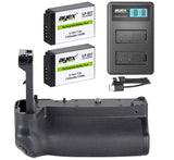 Batteriegriff Set für Canon EOS RP R8 + 2x LP-E17 Akku + 1x USB Dual Ladegerät