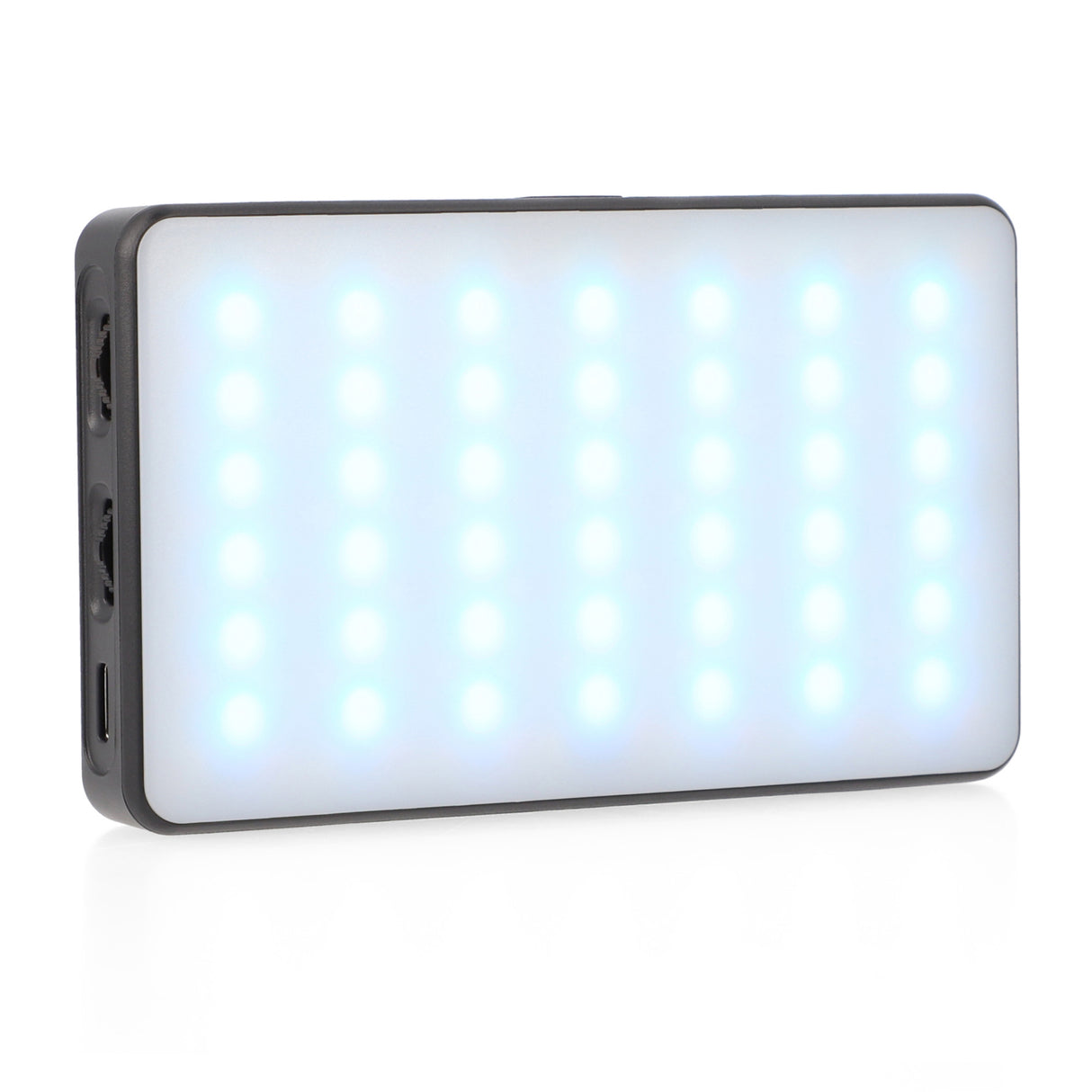 Vielseitige RGB LED Videoleuchte mit 20 Lichteffekten LCD-Display & integriertem Akku