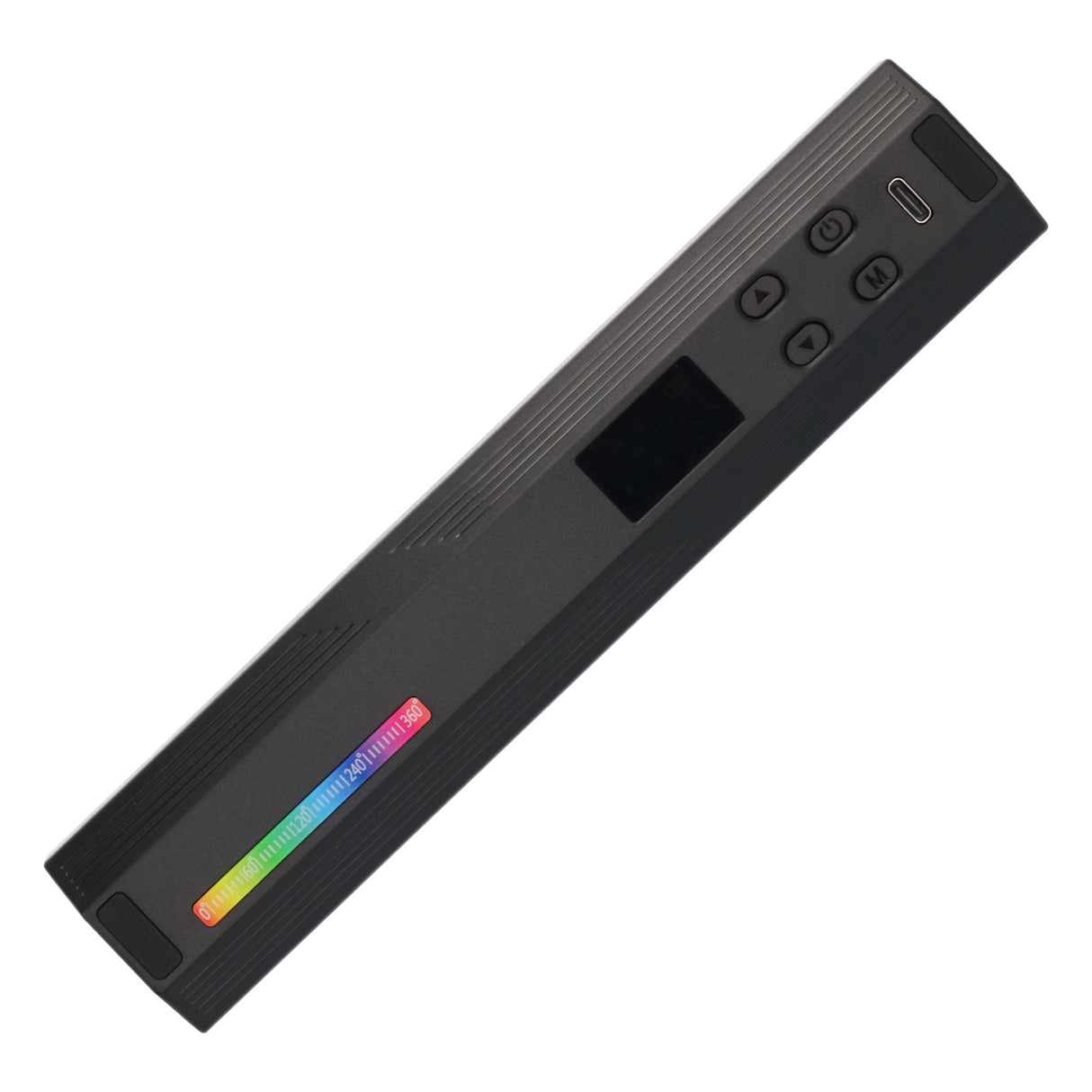 RGB LED Videolichtstab rundförmig mit 184 universellen Lichtperlen 3000mAh Akku ladbar über USB-C