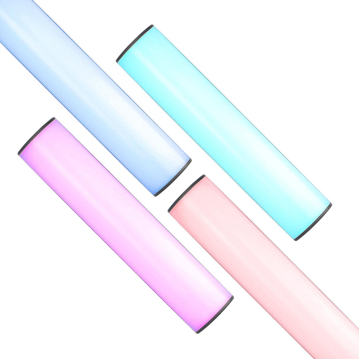 RGB LED Videolichtstab rundförmig mit 184 universellen Lichtperlen 3000mAh Akku ladbar über USB-C