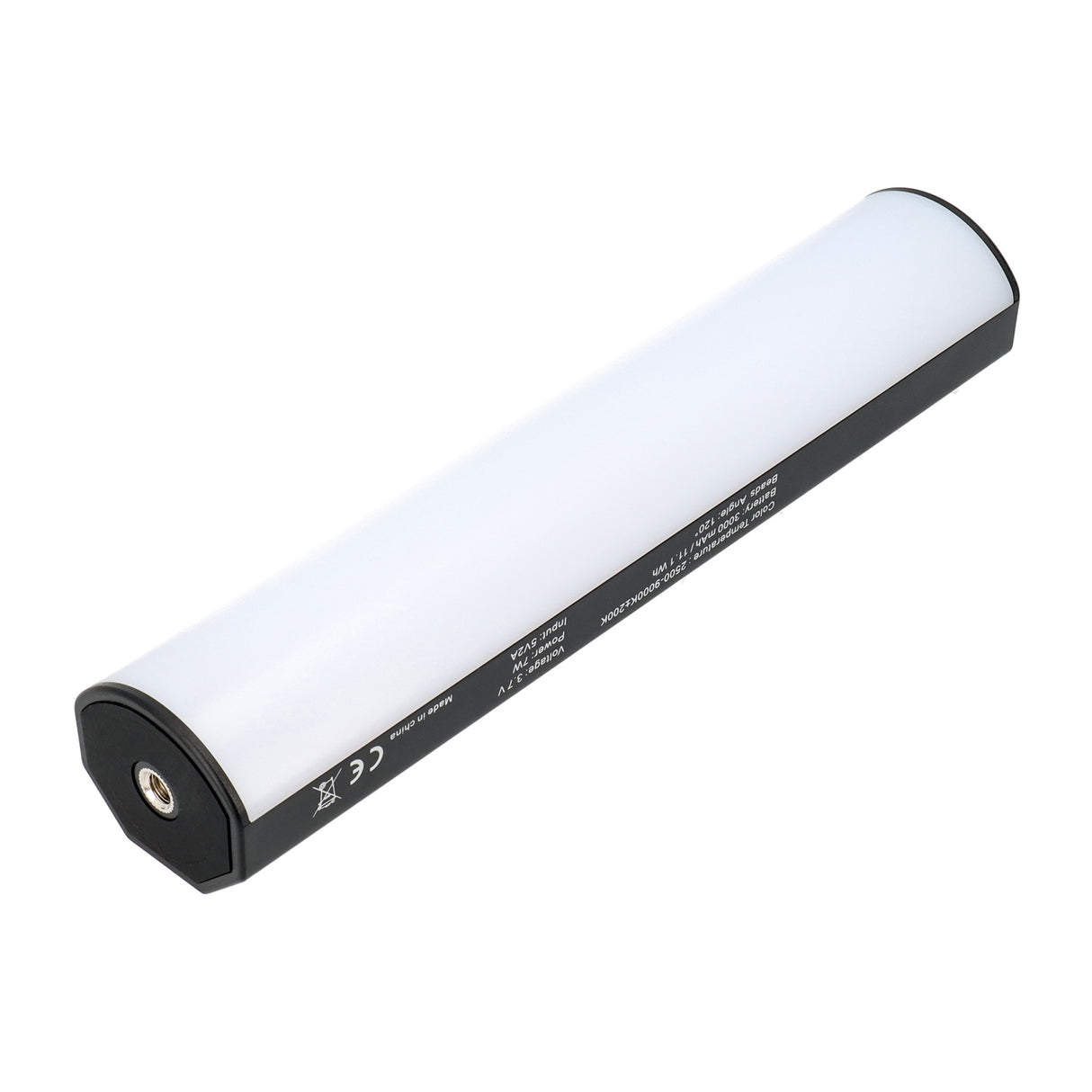 RGB LED Videolichtstab rundförmig mit 184 universellen Lichtperlen 3000mAh Akku ladbar über USB-C