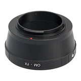 Objektivadapter Olympus OM an Fuji FX Mount Kameragehäuse