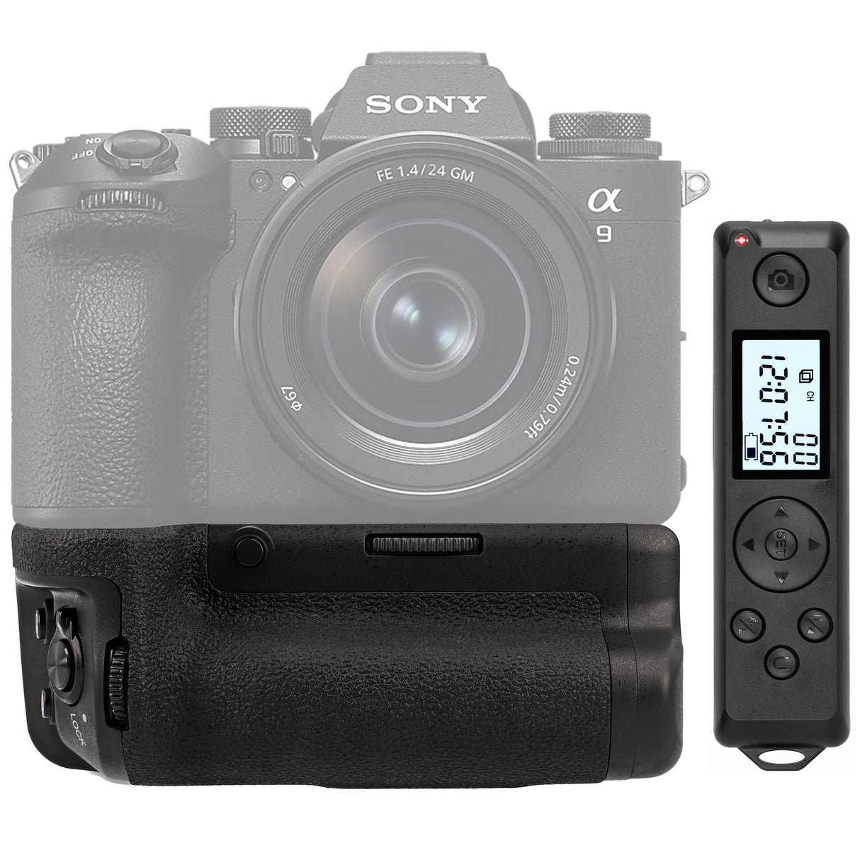 Batteriegriff für Sony A9 III & A1 II ersetzt VG-C5 mit Timer-Fernauslöser Hochformat Multifunktions Handgriff