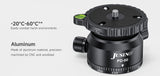 JUSINO Stativ-Nivellierbasis Neigekopf mit 360° Panorama-Funktion und ±15° Neigung PD-60