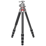 JUSINO Leichtes Karbon Fotostativ mit Kugelkopf Stativ bis 130cm 15kg AF-284C FGS-36