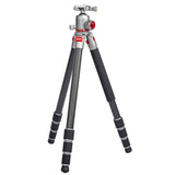 JUSINO Leichtes Karbon Fotostativ mit Kugelkopf Stativ bis 130cm 15kg AF-284C FGS-36