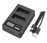 Batteriegriff Set für Canon EOS 760D 750D IX8 T6S T6I + 2x LP-E17 Akku + 1x USB Dual Ladegerät wie BG-E18