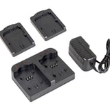 ayex Doppel-Ladegerät Twin Charger mit 2 Ladeschalen für Nikon EN-EL15 Akkus