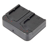 ayex Doppel-Ladegerät Twin Charger mit 2 Ladeschalen für Nikon EN-EL15 Akkus