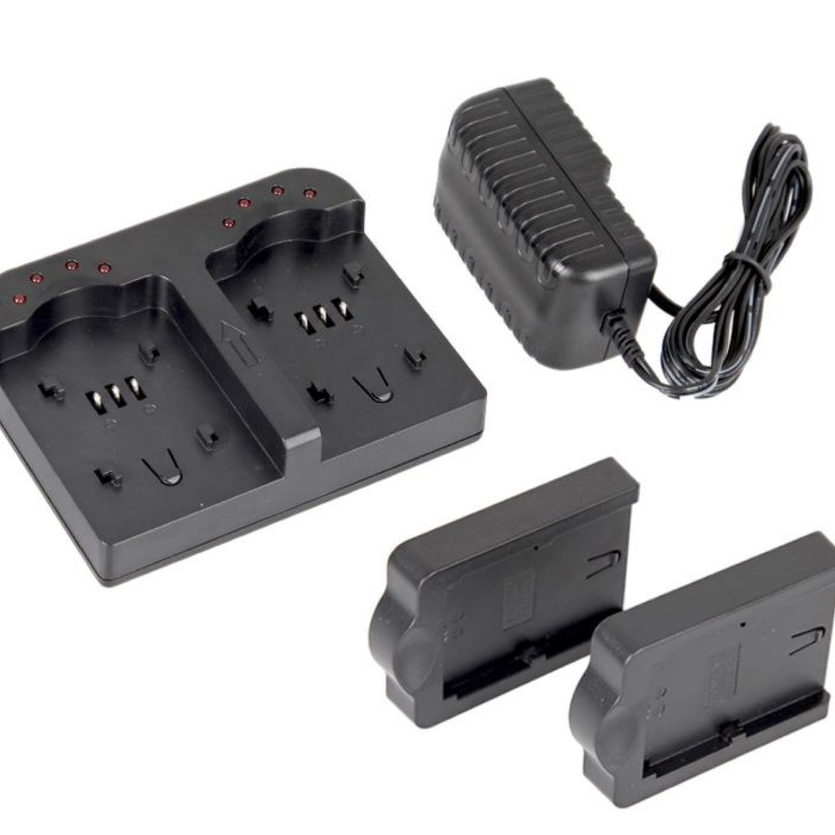 ayex Doppel-Ladegerät Twin Charger mit 2 Ladeschalen für Nikon EN-EL15 Akkus