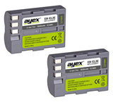 ayex Power Set mit 2x EN-EL3E Akku + 1x USB Dual Ladegerät für z.B. Nikon D700 D300s D200 D100 D90