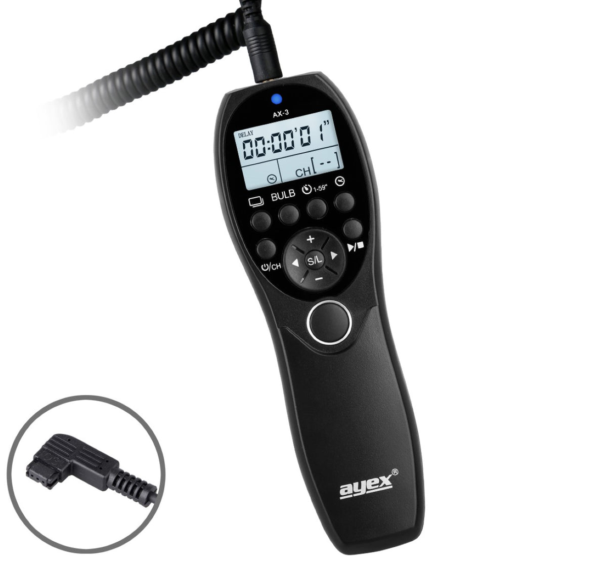 Timer Fernauslöser AX-3 S1 zB Sony Alpha A900 A850 A700 A580 A99 A77 Serie Bulb Delay Fokussieren