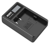 USB Ladegerät für Panasonic DMW-BLF19E Akkus beleuchtetes Display Ladestandanzeige