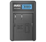 USB Ladegerät für Nikon EN-EL3 EN-EL3e Akkus beleuchtetes Display Ladestandanzeige