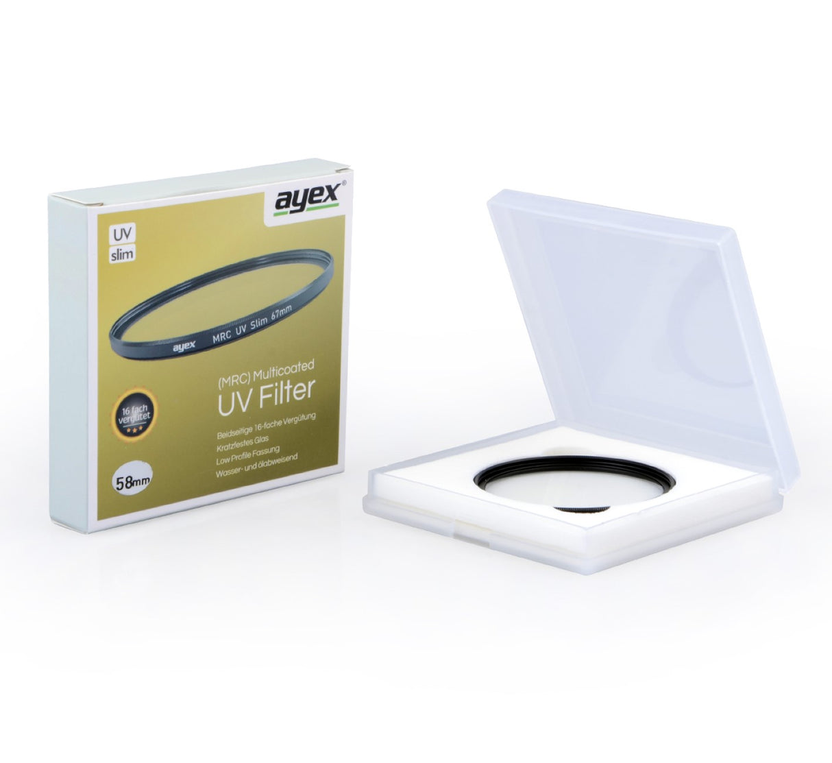 ayex UV-Filter slim 40,5mm beidseitige hochwertige MRC Mehrfachvergütung
