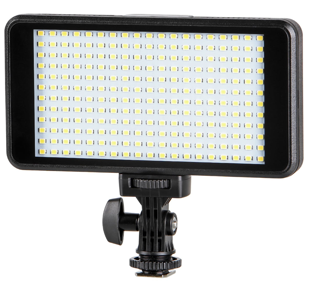 Videoleuchte mit 228 LEDs und Power Bank Funktion und Diffusoren