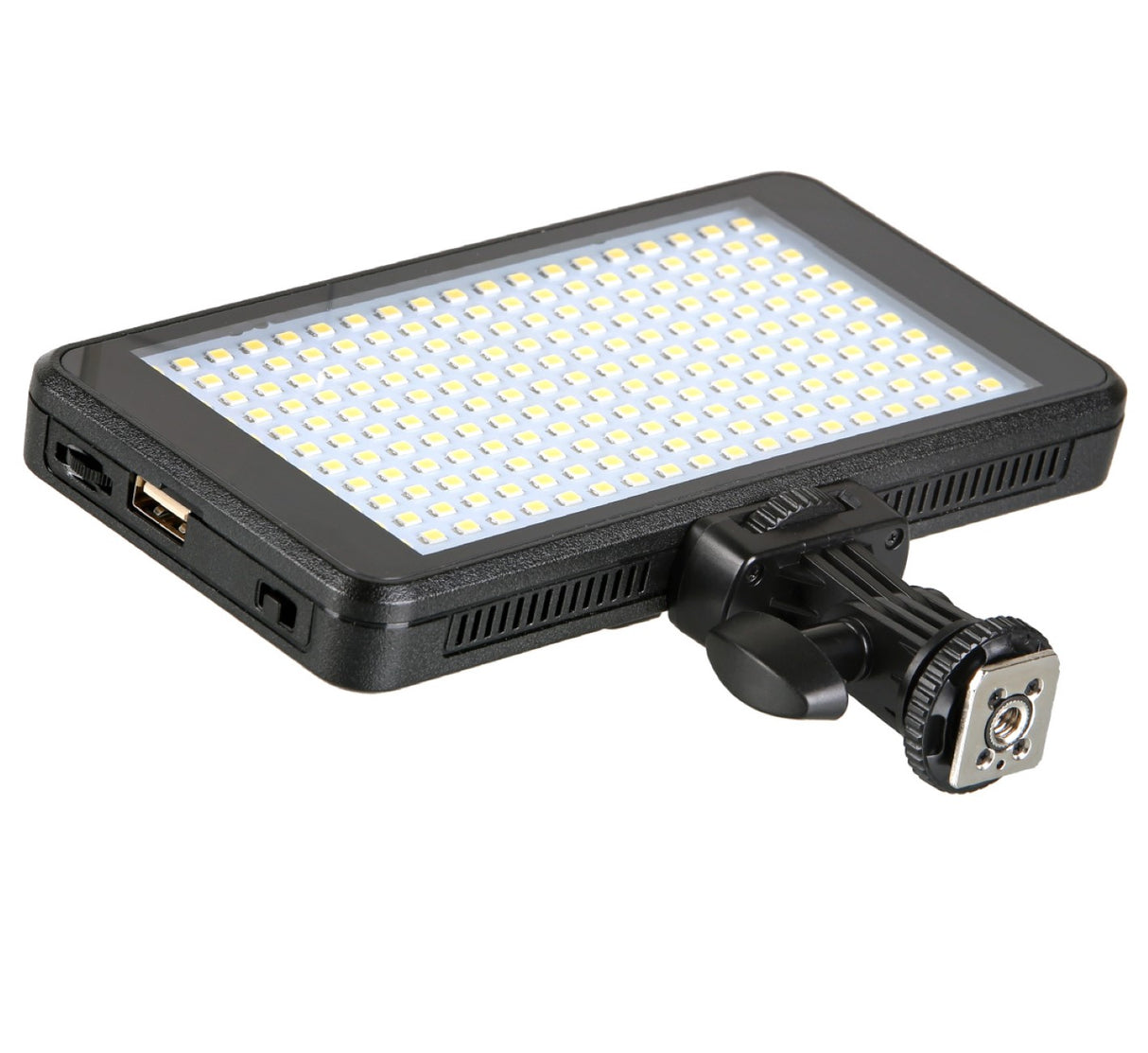 Videoleuchte mit 228 LEDs und Power Bank Funktion und Diffusoren