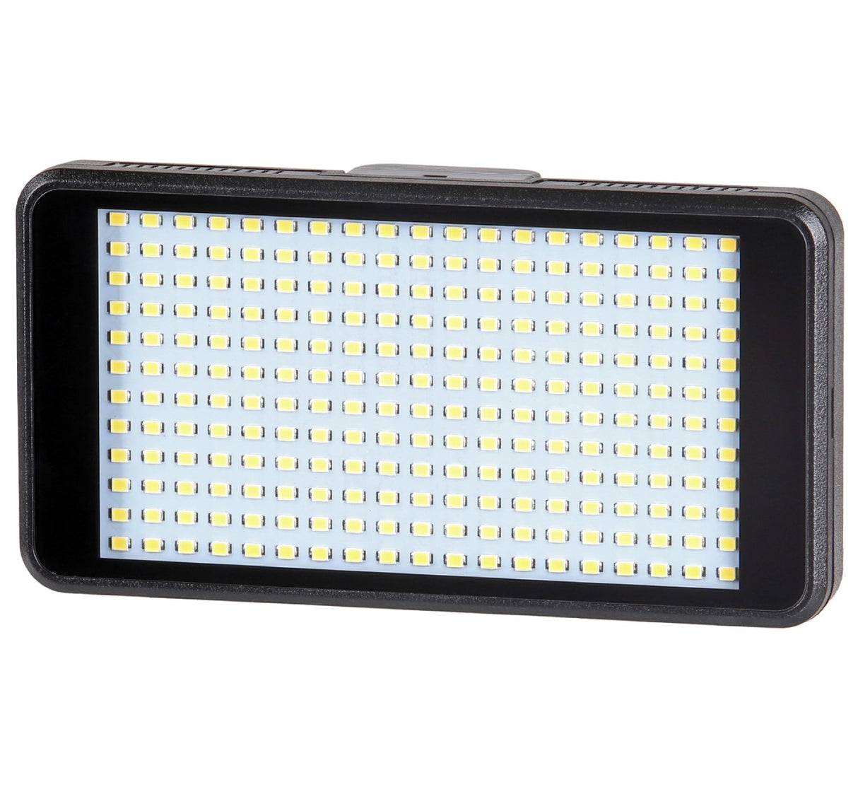 Videoleuchte mit 228 LEDs und Power Bank Funktion und Diffusoren