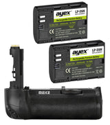 Meike Batteriegriff Set MK-5D4 für Canon EOS 5D Mark IV wie BG-E20 + 2x ayex LP-E6N Akku