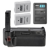 Batteriegriff-Set für Nikon D3200, D3100 + 2x EN-EL14 Akku + USB Dual- Ladegerät