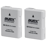 Batteriegriff-Set für Nikon D3200, D3100 + 2x EN-EL14 Akku + USB Dual- Ladegerät