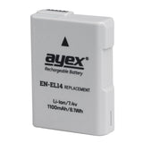 ayex Power Set mit 2x EN-EL14 Akku + 1x USB Dual Ladegerät für zB. Nikon P7700 P7100 D5100 D3200