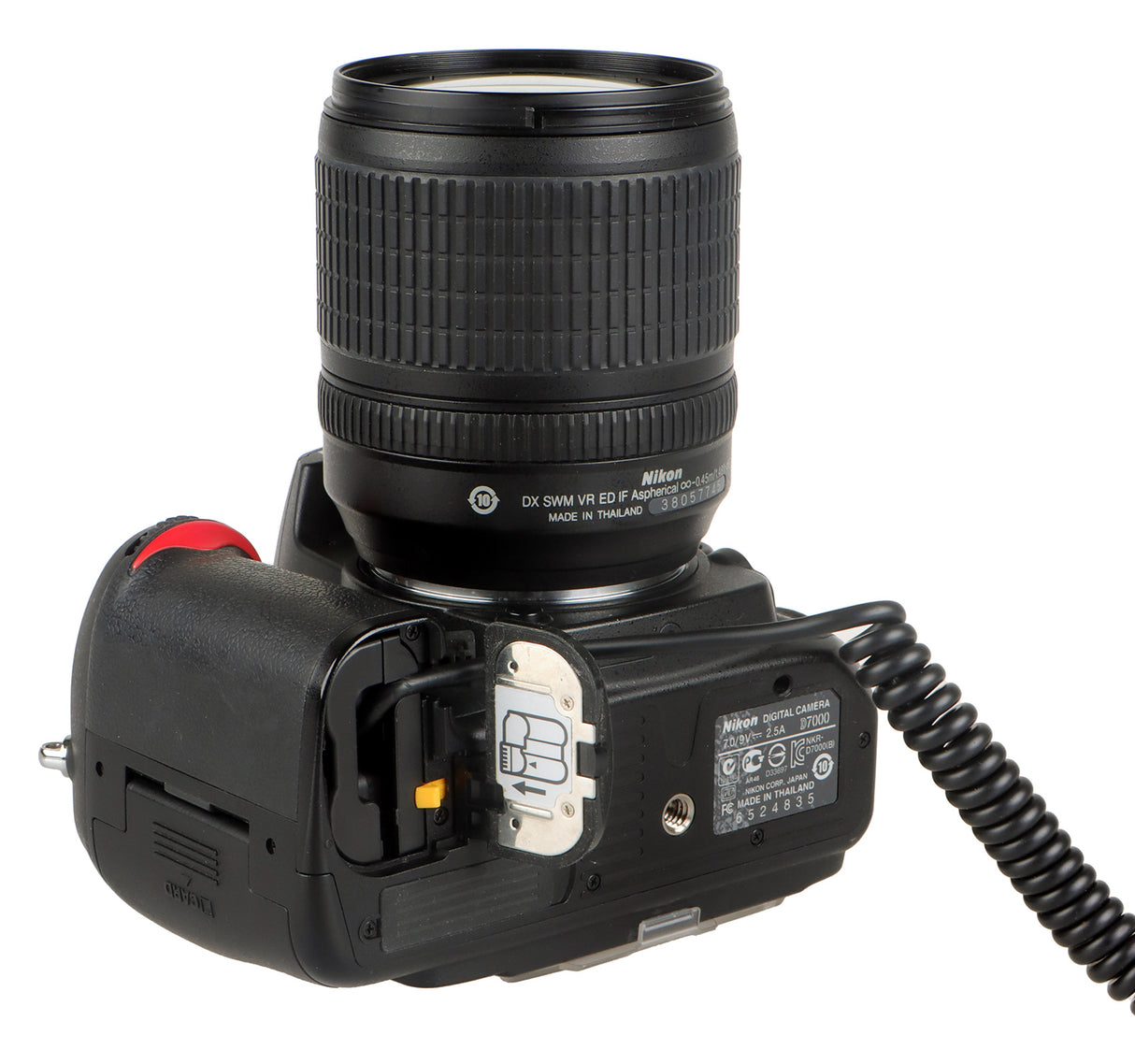DC-Coupler für Nikon Kameras mit EN-EL15 Akku-Dummy für permanente Stromversorgung über z.B. V-Mount Akku