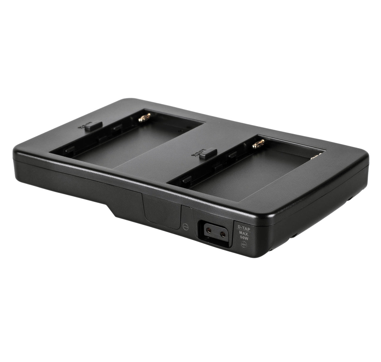 Adapter Platte für 2 Sony Akkus Typ NP-F970 F770 F570 Zeitgleich sicher & schnell Akkus wieder aufladen