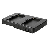 Adapter Platte für 2 Sony Akkus Typ NP-F970 F770 F570 Zeitgleich sicher & schnell Akkus wieder aufladen