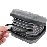 Filtertasche für 10 Filter bis 95mm Durchmesser Grau