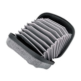 Filtertasche für 10 Filter bis 95mm Durchmesser Grau