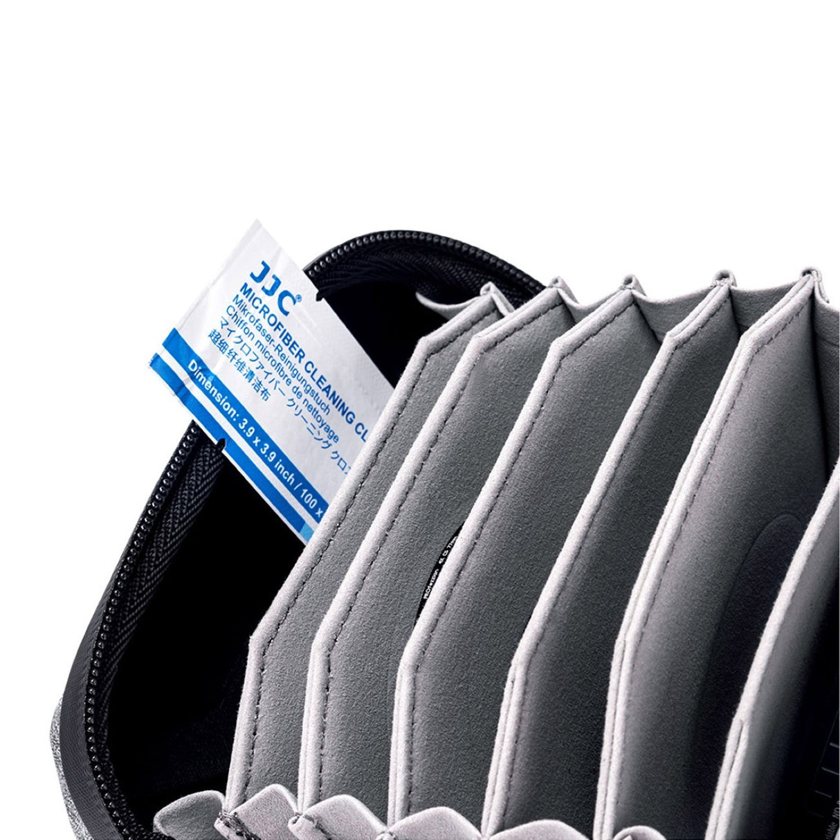 Filtertasche für 10 Filter bis 95mm Durchmesser Grau