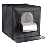 ayex Fotostudio Set Foto Box mit LED Licht und Hintergrund-Folie, optimal für Produktfotografie