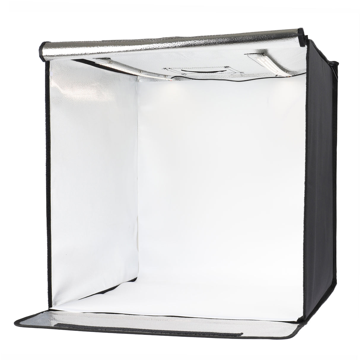 ayex Fotostudio Set Foto Box mit LED Licht und Hintergrund-Folie, optimal für Produktfotografie