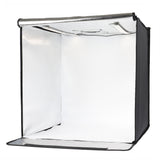 ayex Fotostudio Set Foto Box mit LED Licht und Hintergrund-Folie, optimal für Produktfotografie