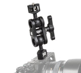 Magic Arm Gelenkarm 1/4 Zoll eloxiertes Alumnium Doppel-Kugelköpfe gut erreichbare Drehschraube FSA-05