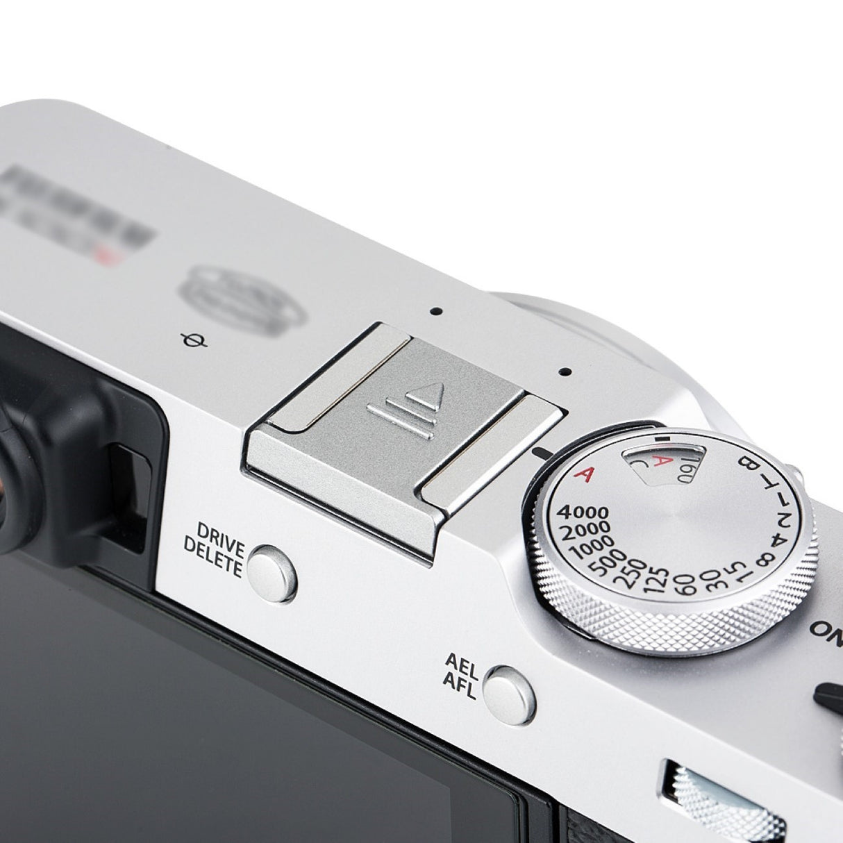 Hot Shoe Cover für Fujifilm Kameras Premium ABS Schutzkappe schützt vor Staub Feuchtigkeit Kratzern Silber