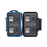 Speicherkarten Schutzbox Staub+Wasserdicht gummierte Innenausstattung 8x SD/Micro SD
