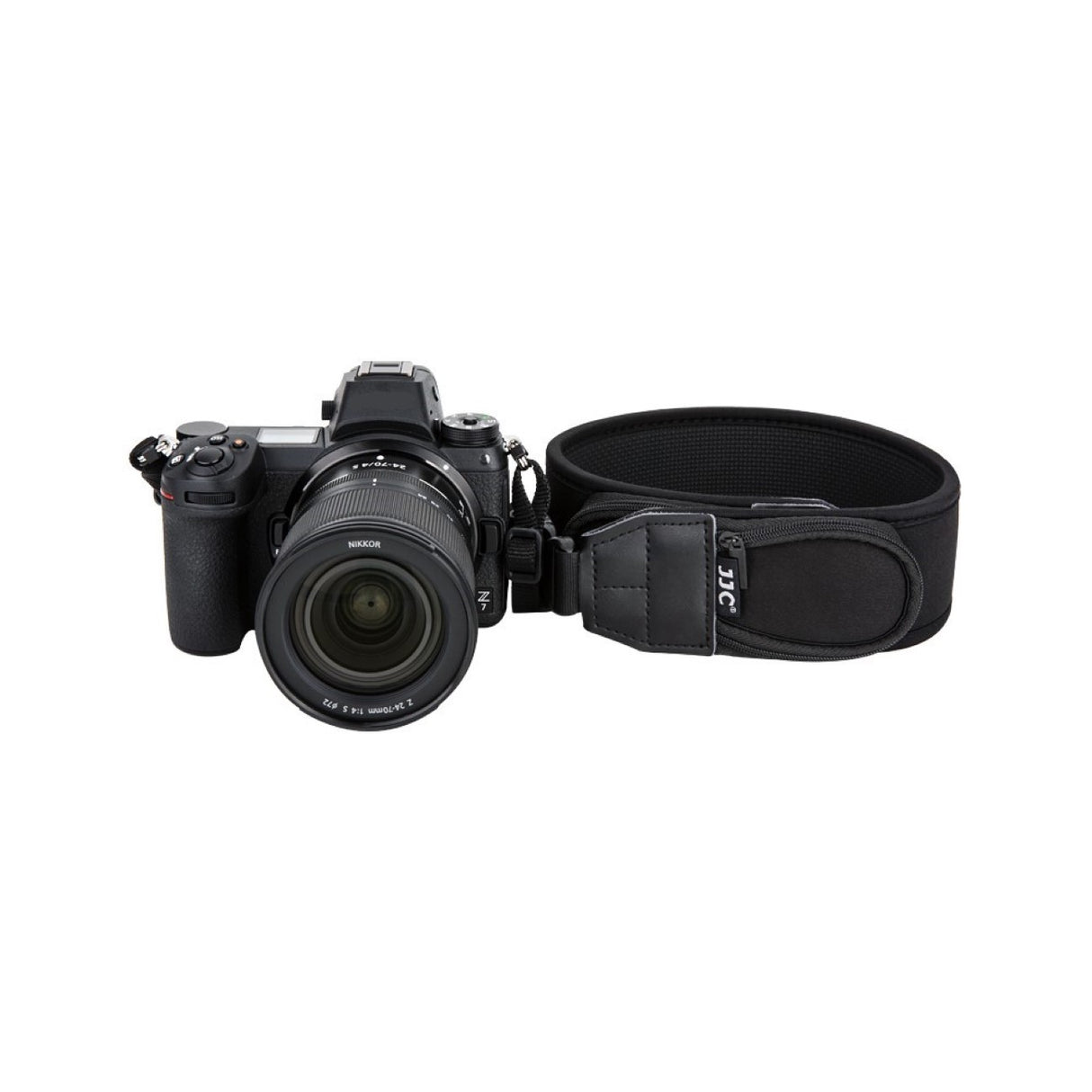 Neopren-Kameragurt verstellbar für DSLR & spiegellose Kameras mit Reißverschlusstaschen