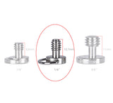 Klipschraube 1/4" Adapterschraube SC-07 für Wechselplatte Kugelkopf Stativ