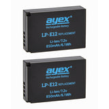 Batteriegriff Set für Canon EOS 100D + IR-Fernauslöser + 2x LP-E12 Akku + 1x USB Dual Ladegerät wie BG-100DH
